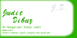 judit dibuz business card